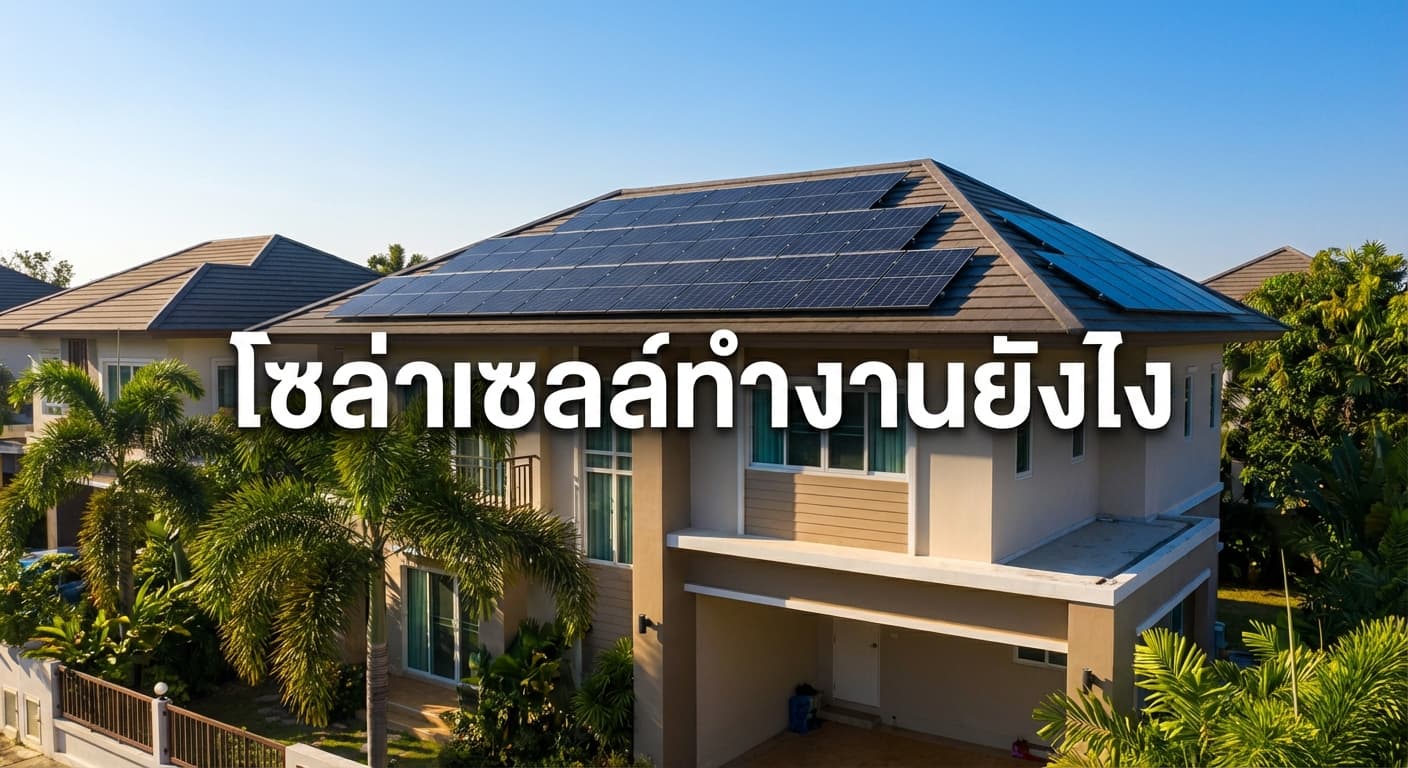 โซล่าเซลล์ทำงานยังไง? เจาะลึกระบบผลิตไฟฟ้าฟรีจากแดดสำหรับชาวนครราชสีมา